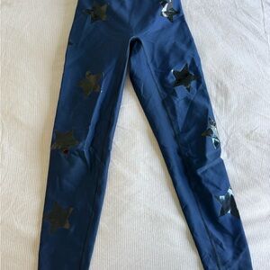Ultracor Blue Leggings with Stars; xs